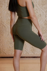 10.5 inch Biker Shorts - Khaki